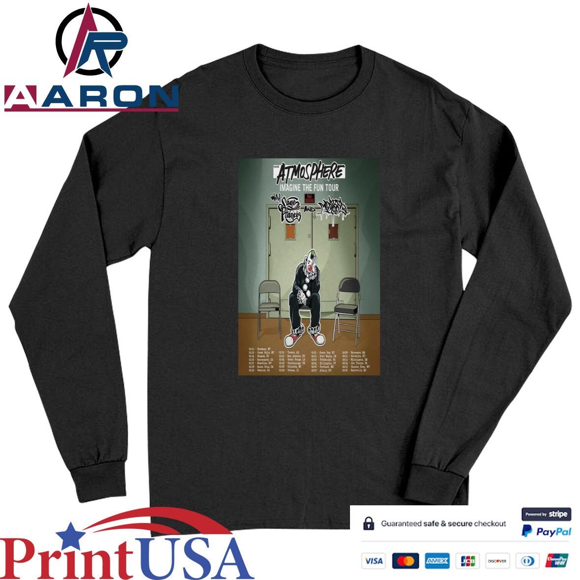 Official Atmosphere Imagine The Fun 2025 Tour Limited Poster T-Shirts Long Sleeve