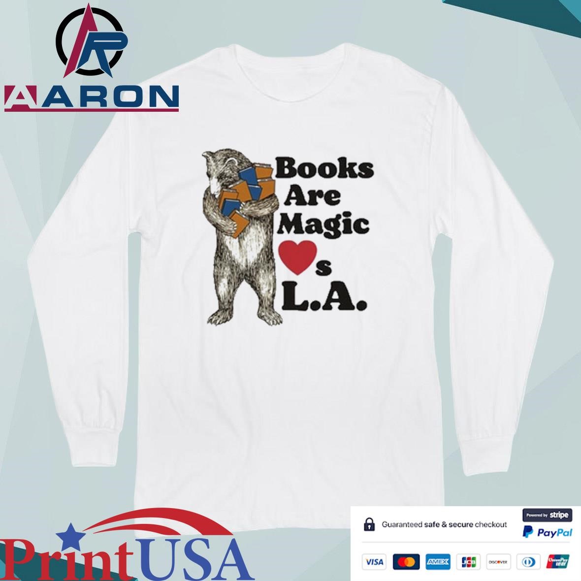 Official Books Are Magic Loves La T-Shirts Long Sleeve