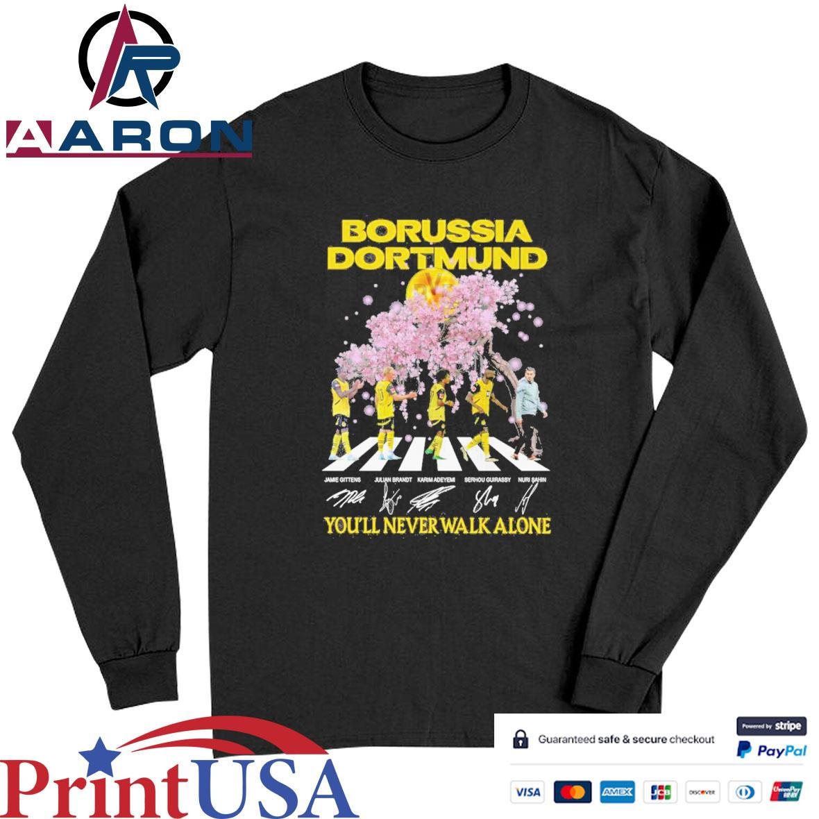 Official Borussia Dortmund Valentine’s Day Gifts For Football Lovers Signatures Long Sleeve