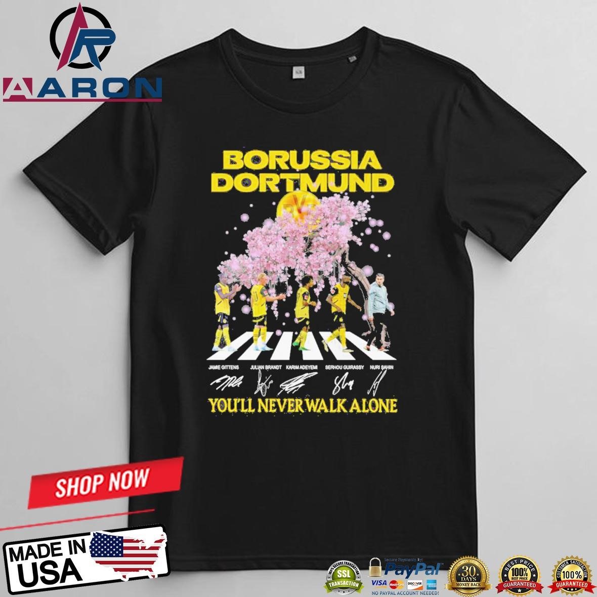 Official Borussia Dortmund Valentine’s Day Gifts For Football Lovers Signatures shirt