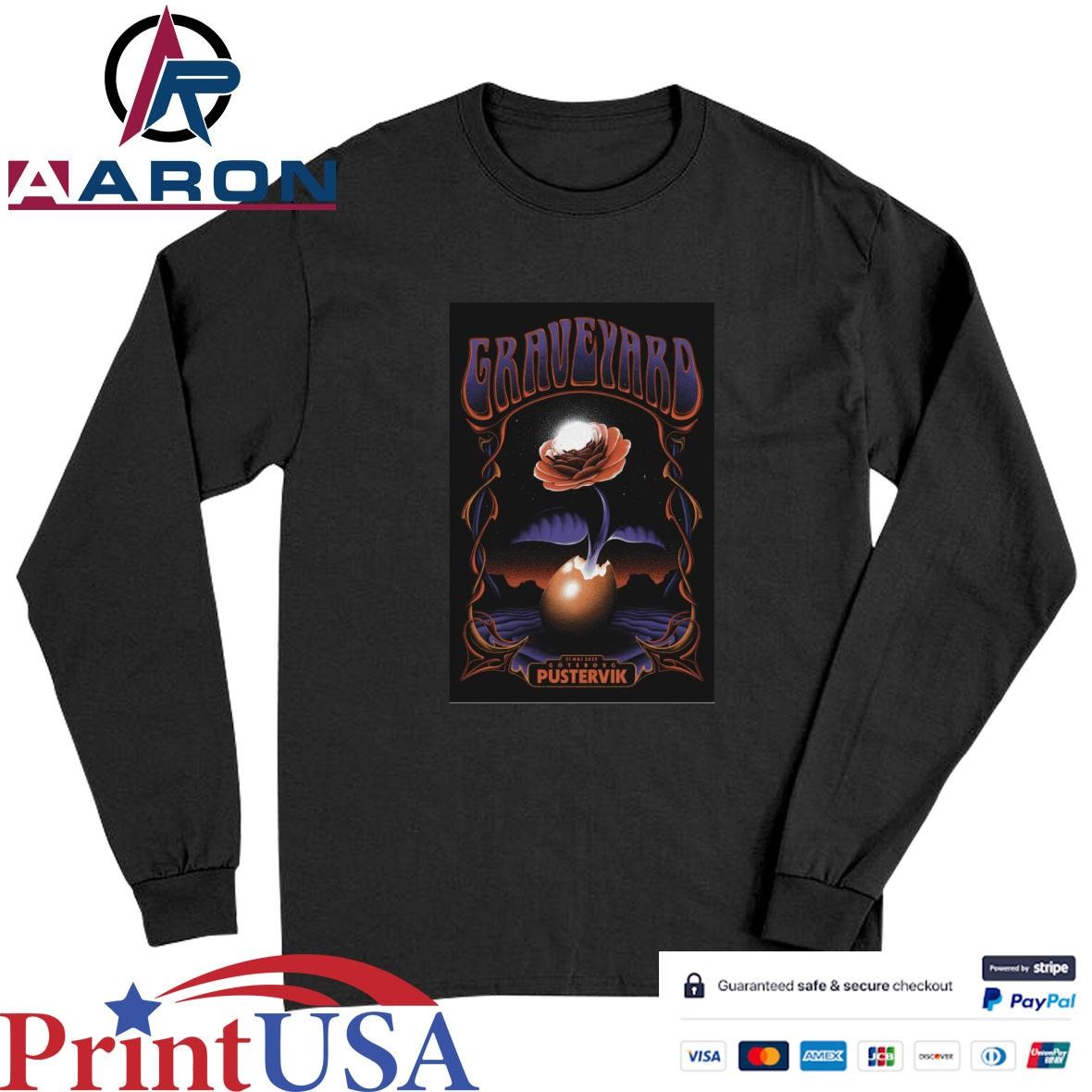 Official Graveyard May 31, 2025 Goteborg Sweden Pustervik Poster T-Shirts Long Sleeve