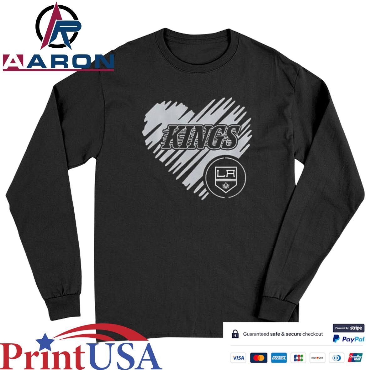Official Los Angeles Kings LA Strong Heart T-Shirts Long Sleeve