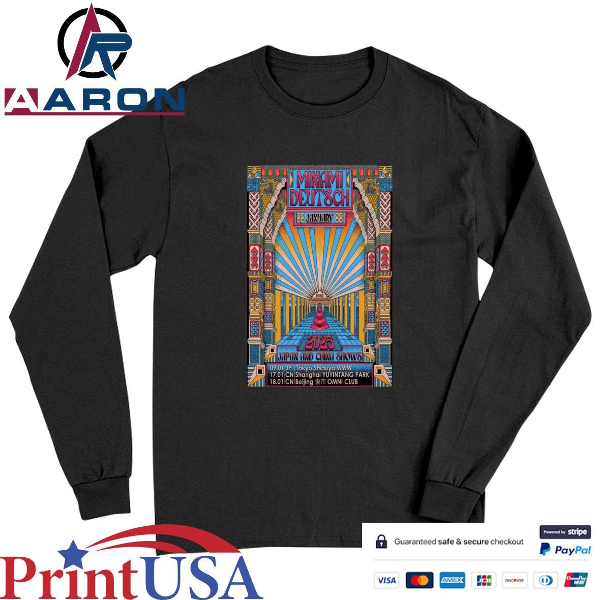 Official Minami Deutsch Japan And China Show January 2025 Poster T-Shirts Long Sleeve