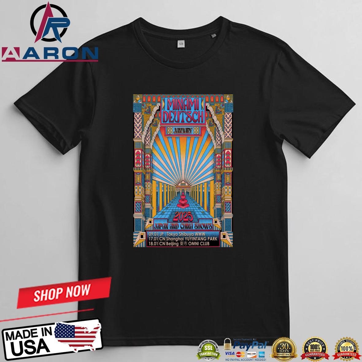 Official Minami Deutsch Japan And China Show January 2025 Poster T-Shirts