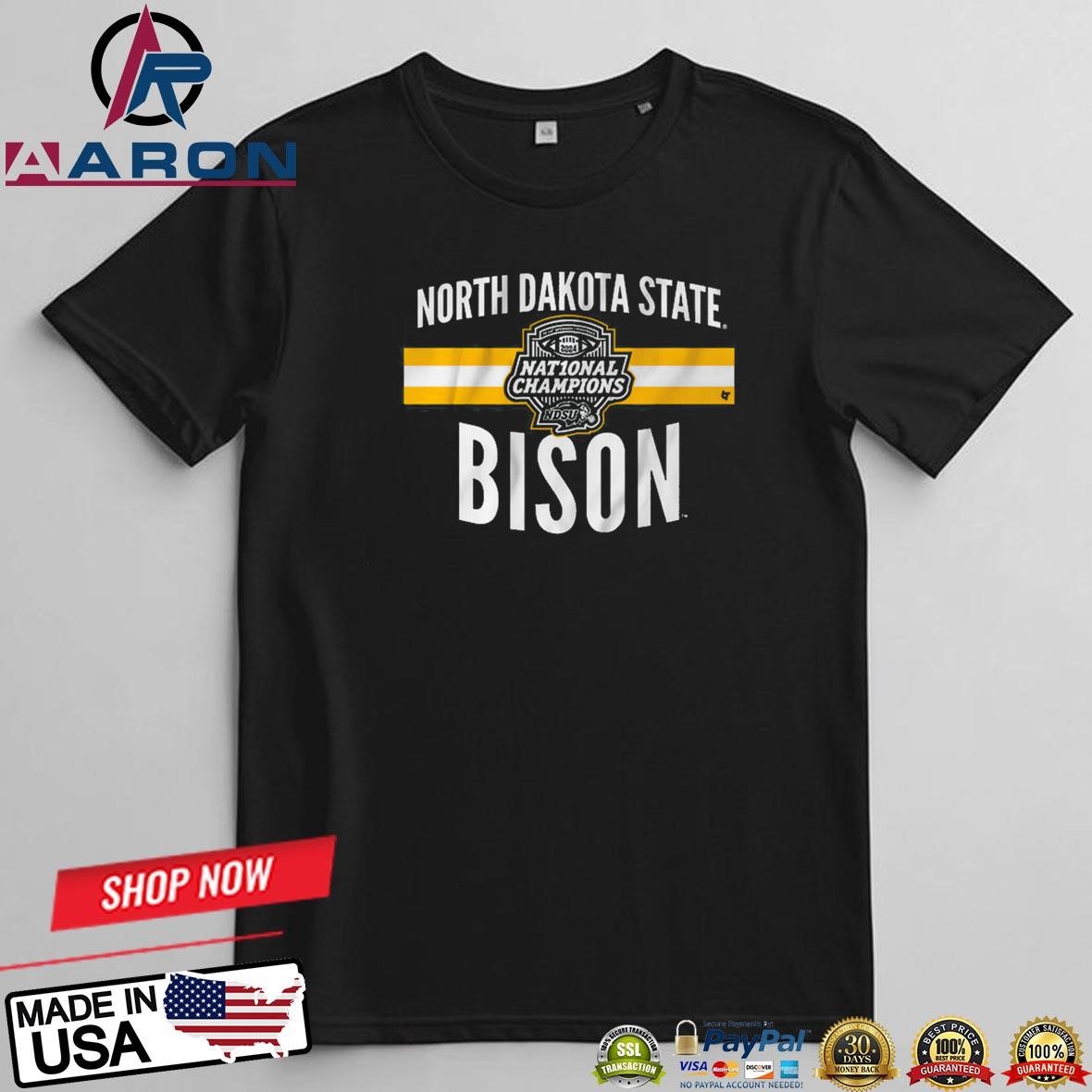 Official NDSU Football 2024 FCS Champions T-Shirts