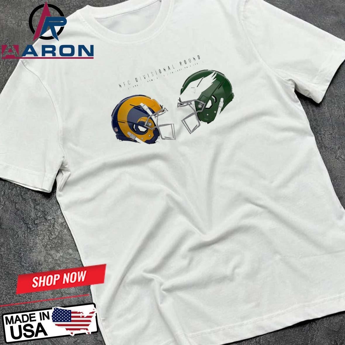 Official NFC Divisional Round Matchups Los Angeles Rams Vs Philadelphia Eagles Head To Head NFL Season 2025 T-Shirts t-shirt