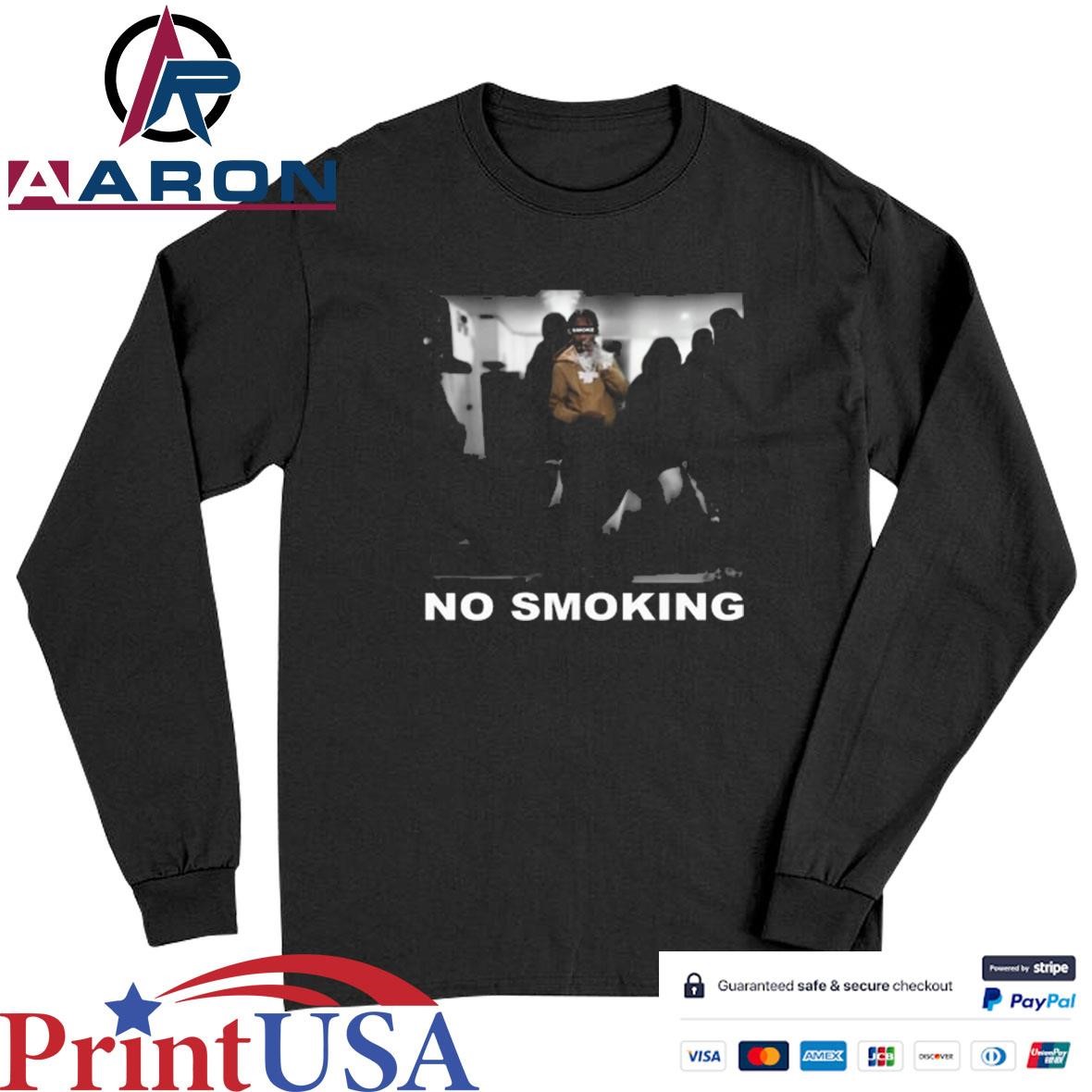 Official No Smoking Indoors Preciate You Tho T-Shirts Long Sleeve