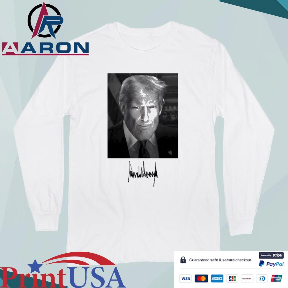 Official President Trump's s Inauguration Portrait T-Shirts Long Sleeve