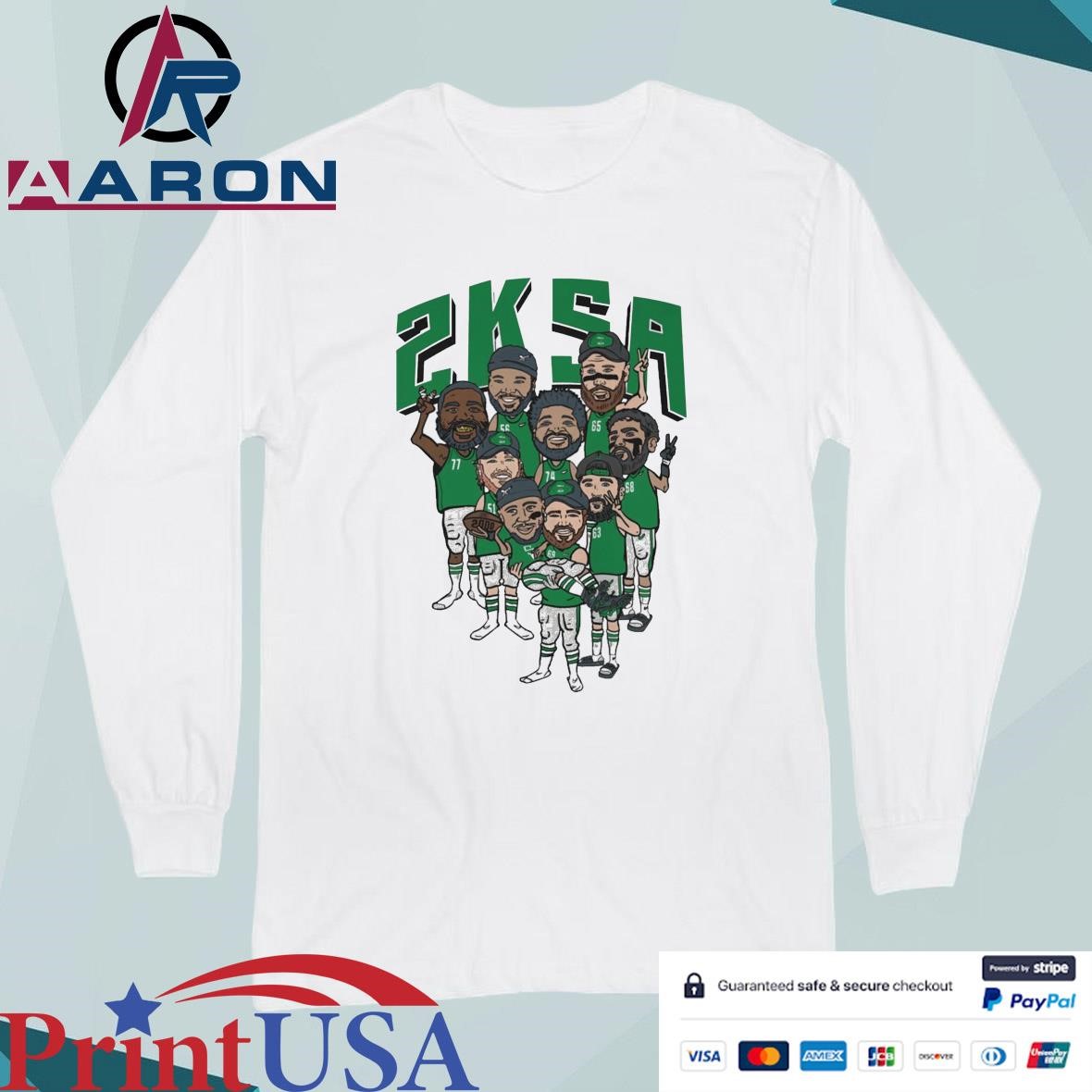 Official Saquon Barkley 2KSA How Bout Them Boys Upfront T-Shirts Long Sleeve
