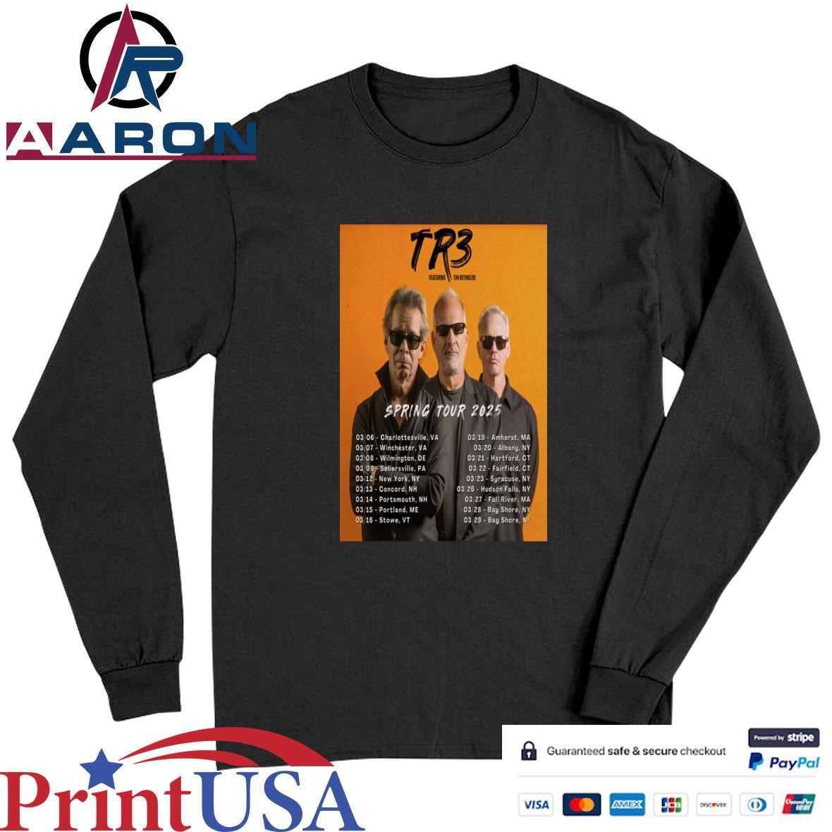 Official TR3 Sping Tour Feb 2025 Poster T-Shirts Long Sleeve