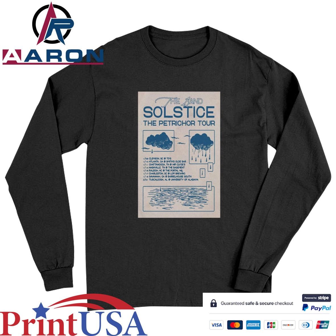 Official The Band Solstice The Petrichor 2025 Tour Poster T-Shirts Long Sleeve
