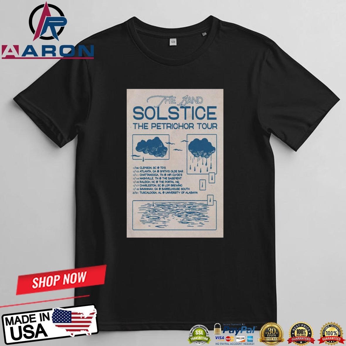 Official The Band Solstice The Petrichor 2025 Tour Poster T-Shirts t-shirt