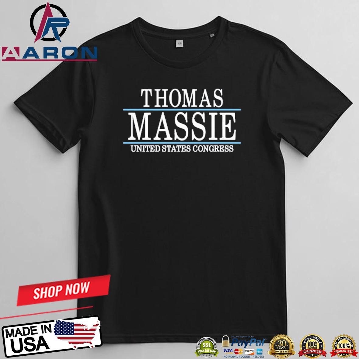 Official Thomas Massie United States Congress T-Shirts