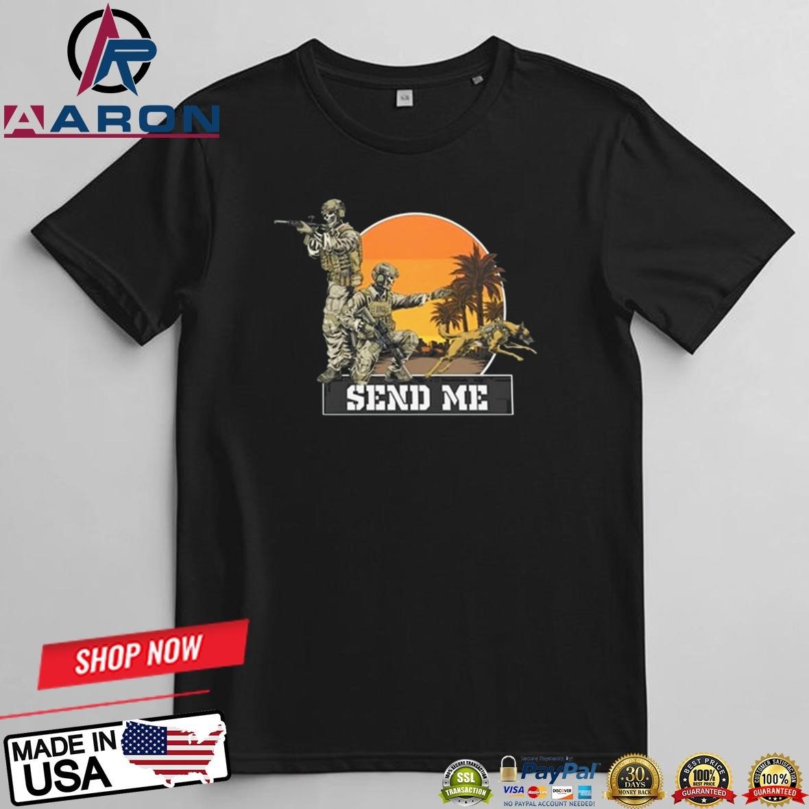 Official Was Dogs Association K9 Addicts Send Me Palm Trees T-Shirts t-shirt