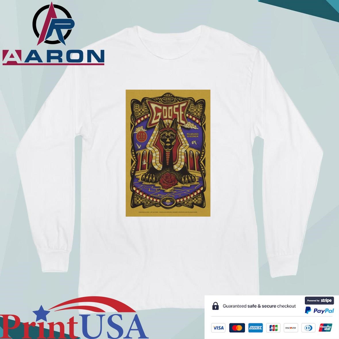 Official Goose Milwaukee Miller 2025 Poster Event T-Shirts Long Sleeve