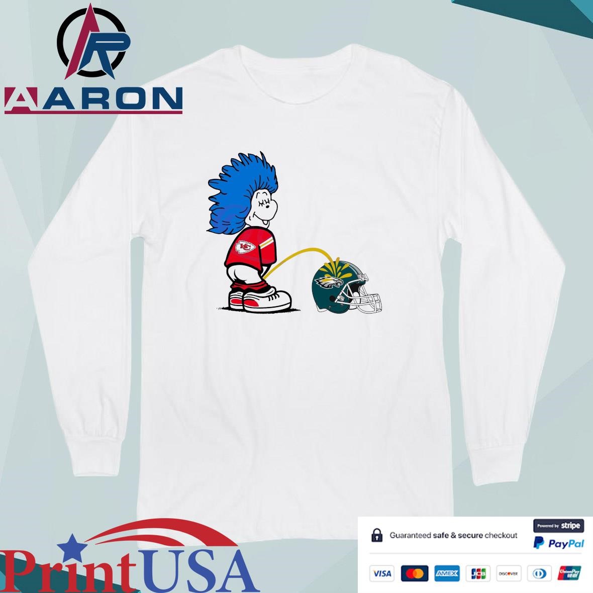 Official Thing One Kansas City Chiefs Piss On Philadelphia Eagles 2025 T-Shirts Long Sleeve