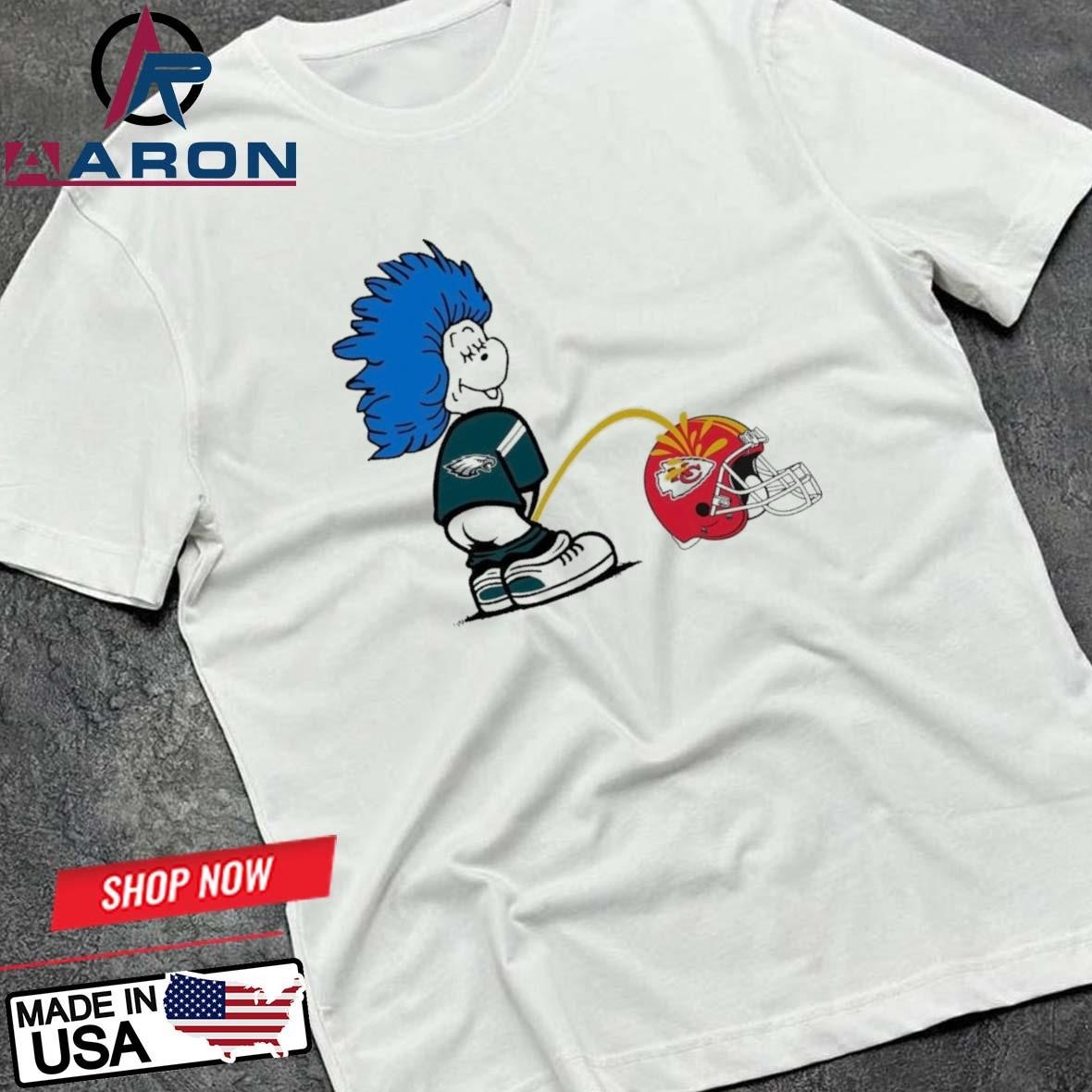 Official Thing One Philadelphia Eagles Piss On Kansas City Chiefs T-Shirts