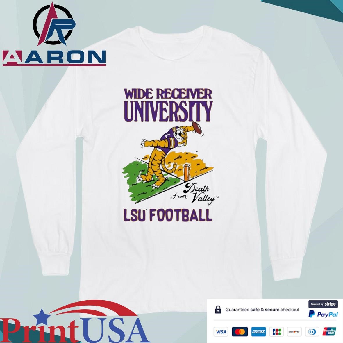 Official Tys Dyes Lsu Football Wide Receiver University T-Shirts Long Sleeve