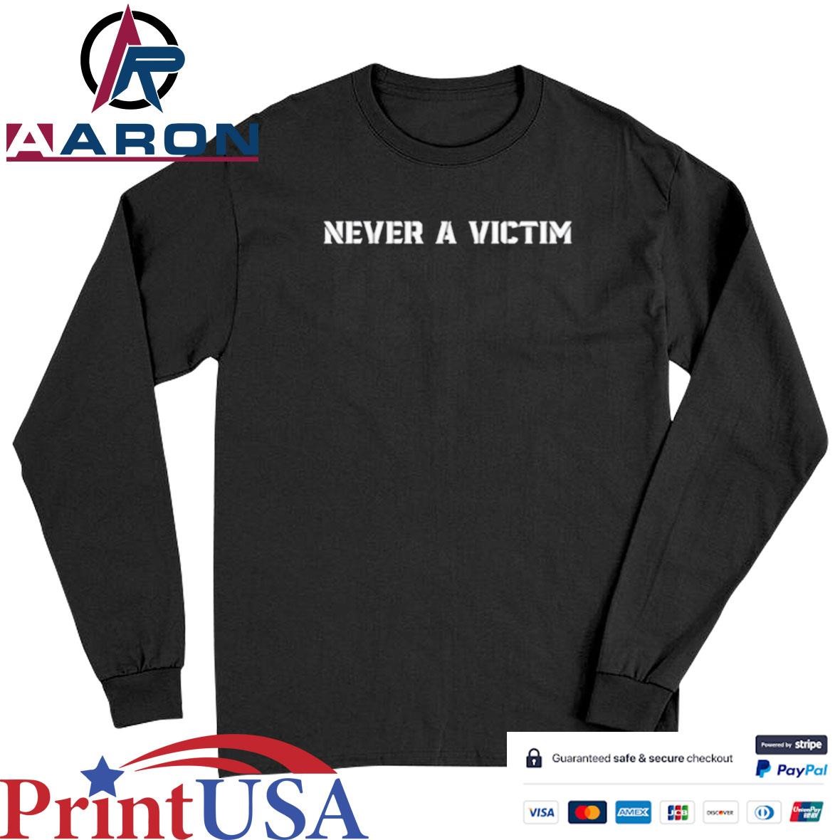 Official Zachary Bell Never A Victim T-Shirts Long Sleeve