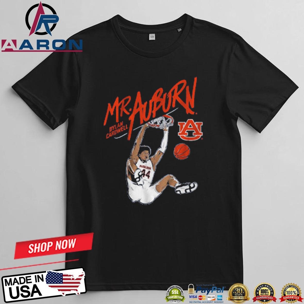 Original Auburn Basketball Dylan Cardwell Mr Auburn T-Shirts
